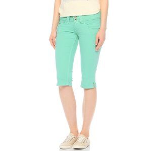 Pepe Jeans dámské pastelově zelené šortky Venus - 30 (656)